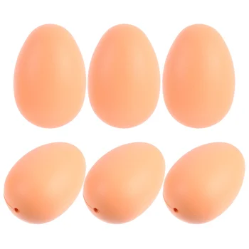 50pcs Tuščią Dažymas Kiaušinių su Velykų Netikrą Kiaušiniai Papuošalai Vaikams 