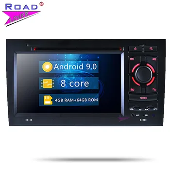 Roadlover Android 9.0 Automobilių DVD Grotuvas Radijo Audi A4 (2002 M. 2003 M. 2004 M. 2005 M. 2006 m. 2007 m. 2008 M.) Stereo GPS Navigacijos Magnitol 2 Din