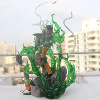 1/6 Anime Naruto Shippuden Rock Lee GK statula PVC Veiksmų Skaičiai Girtas kumščiu Lee Kolekcines Modelis Žaislas