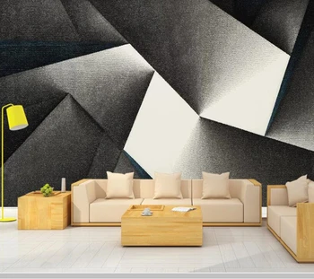Papel de parede Šiaurės stiliaus 3D kietas geometrinis ploto meno tapetai, freskos,svetainė, tv wall miegamojo sienos dokumentų namų dekoro