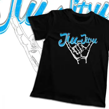 Jiu Jitsu Geležinkelių Rankas Mėlyna Brazilijos T-shirt Mados Crewneck Nuotrauką Užsakymą Vyrų Retro Didžiosios JAV Dydis S-6XL didelio Dydžio marškinėlius