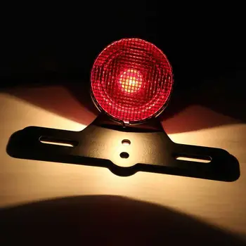 Motociklo LED Galiniai Stabdžių Žibintas Uodega Stop Signalas Licencijos numerio ženklo Žibintai Užpakaliniai Stabdžiai Veikia Šviesos