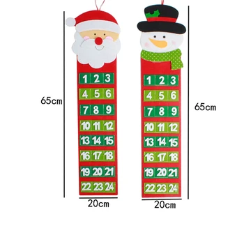 Kalėdų Atgalinės Atskaitos Kalendorius Kalėdų Neaustinių Durų Sieninis Kalendorius Pakabukas Kalėdų Namų Puošybai Kalendorius
