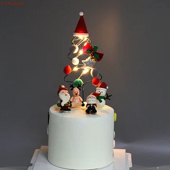 5vnt Nauji Tortas Dekoravimo Priemonės Kalėdų Serija Medžio Tortas Topper Vaikams Gimtadienio Baby Shower Prekių Kalėdų Kepimo Papuošalai