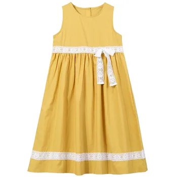 2020 Naujas Vasaros Paauglių Mergaičių Suknelės Mergina Prarasti Maxi Holiday Beach Suknelė Medvilnės Vaikams Drabužių Paauglių Mergaičių Princesė Sundress