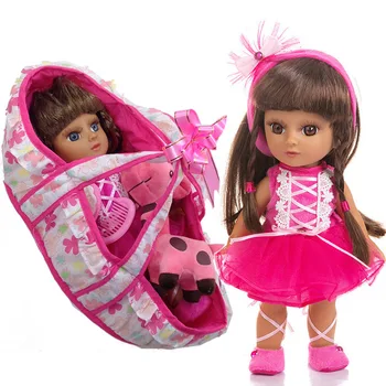 Naujas 14.5 colių 32cm Mergaitė princesė lėlės visą vinilo bebe atgimsta silikono lėlės, žaislai vaikams, dovana