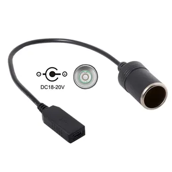 USB 3.1 C Tipo USB-C Automobilių Talpykla Įkroviklio Kabelį 20V 100W Auto Interjero Priedai
