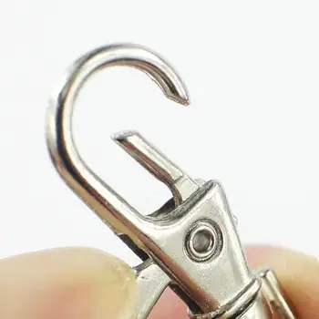1pc Karšto Mados 38*17mm Lydinio Key Chain Omarų Užsegimas Kabliukas Priedai Su Raktų Žiedas Atviras Ratas Šuolis