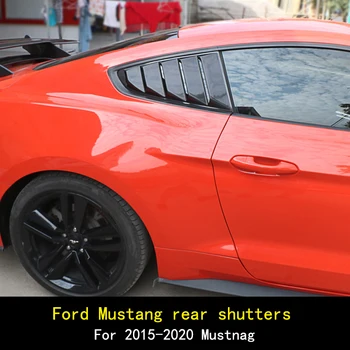 Galiniai Ketvirtį Langą Grotelėse Kaušeliai Spoileris Anglies Pluošto Automobilių Tunning Skydelis Šoninės Oro Angos Dangtelis Ford Mustang-2020 m.
