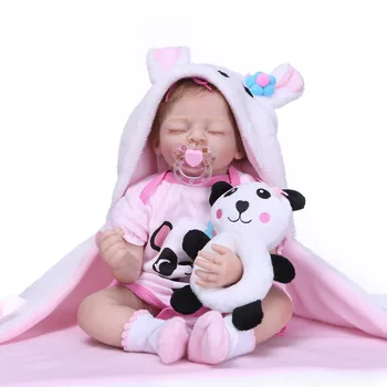 NPKCOLLECTION Minkšto Silikono Rankų darbo 50CM Reborn Baby Girl Lėlės Realistiškas Ieškote Naujagimis Baby Doll Mažylis Mielas Gimtadienio Dovana
