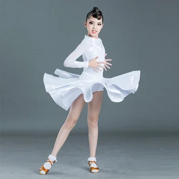 Naujas lotynų šokių kostiumai vaikams konkurencijos taisyklių lotynų šokių sijonai high-end standartinėmis bandymo rezultatus drabužiai