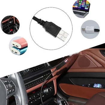 USB Žvaigždėto Dangaus Žibintas Automobilių Atmosfera Šviesos Apdailos Star Lubų Projekcija Lempos Lazerinė USB Automobilinis Aplinkos Šviesos