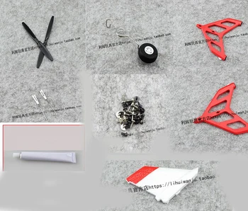 XK X520 RC plokštumos, Atsarginės dalys, peiliukai varžtas iškrovimo uodega, sparnai ir kt