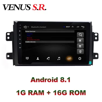 VenusSR Android 8.1 2.5 D automobiliui, dvd Suzuki SX4 radijo 2007-2013 m. multimedia, GPS Radijas stereo gps navigacijos