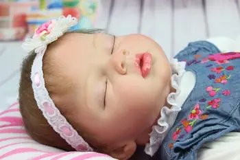 NPK Lėlės Modelis, Tikroviška Kūdikių švelnus Kūno Silikono Reborn Baby Doll Dovanų Mielas Kartu Žaislai bebe atgimsta 55cm