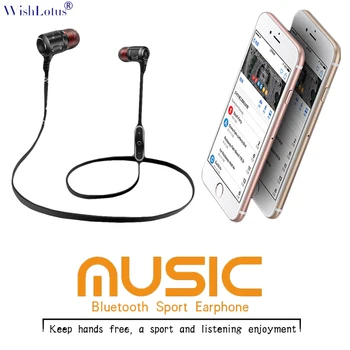 Mikrofonas laisvų rankų įrangą Belaidžiu bluetooth ausinės sporto, muzikos prakaitas atsparus ausinių makaronų formos kabelis 2 mobiliuosius telefonus ryšys