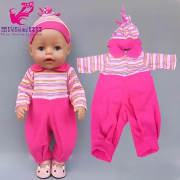 43cm naujas gimęs Kūdikis Lėlės pajama drabužius 40cm lėlės drabužiai vaikams mergina žaislai, dėvėti