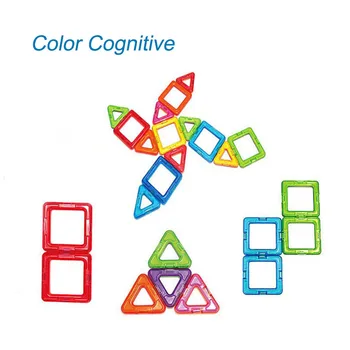 102pcs Magnetiniai Blokai Karuselė Modelio Vaikų Žaislas Kvadrato Trikampio Magnetinio Dizaineris 