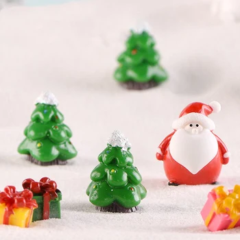 1pc Kalėdų Senį Santa Claus Medžių dovana Figūrėlės Pasakų Sodo Miniatiūros Amatų
