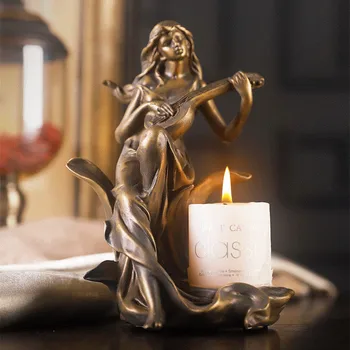 Retro Dervos Moteris Žvakių Laikikliai Deivė Šviestuvai Centerpieces Vestuvių Dekoravimas Maroko Dekoro Menorah Senovinių Žibintų R4101