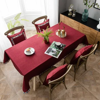 Sielovados šviežių paprastojo vientisos spalvos restoranas staltiesė namų aikštėje padengti audiniai audinys etninės kavos stalo staltiesė