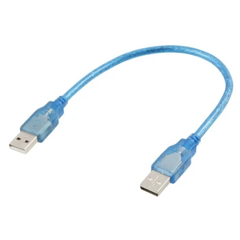 30cm 1 Ft USB 2.0 Type A/Male Vyrų ilgiklis Laido Mėlyna