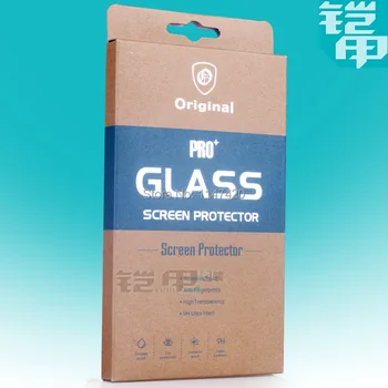 100vnt/daug Mažmeninio Paketo Kraft Popieriaus Paketą, skirtą Mobilųjį Telefoną Premium Grūdintas Stiklas Screen Protector, Mažmeninė Pakavimo Dėžės Nemokamai