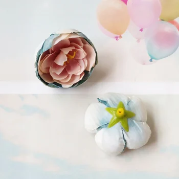 5VNT gražus vyšnių žiedų persikų, slyvų žiedai, dirbtinio šilko gėlių mažų gėlių galvos vestuvių namo, batus ir skrybėles, decorativ