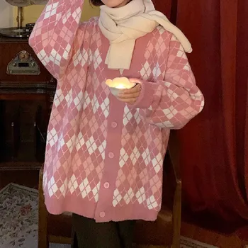 Rožinė Lingge Sutirštės Džemperis Moterims Rudens Ir Žiemos Naujas Minkštas Ilgomis Rankovėmis Megzti Megztinis