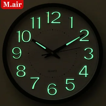 Kvarco Silent Sieninis Laikrodis Šviesos Paprastas Plastikinis Laikrodis Paprastas Vaikų Kambarį Relogio Namų ūkio Produktai YY60WC