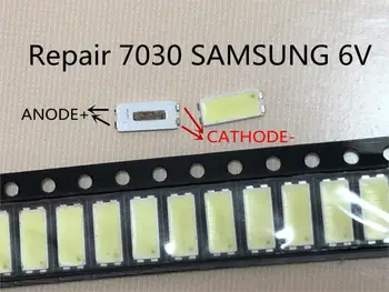 200piece/daug remonto Samsung LCD TELEVIZORIUS tcl LED backlight Straipsnis lemputė SMD Led 7030 6 V Šalta balta šviesos diodų