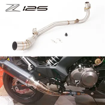 Motociklo modifikuotų duslintuvo priedai Z125 priekis nerūdijančio plieno, pilnas komplektas, jungiantis vamzdis