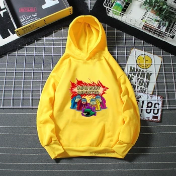 Animaciją žaidimas mergaitėms karūnos spausdinti mergina geltona hoodie mados naujų žiemos kamšalu berniukų sporto hoodie Hip-hop street drabužiai