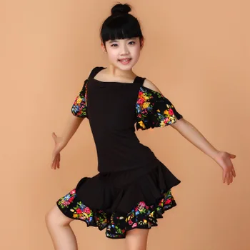 Mergina Vaikų Šokių Suknelės Tango Suknelė Saias Samba Kostiumas Vaikams Disfraz Infantil Lotynų Amerikos Šokių Suknelės