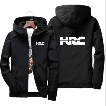 NAUJA Striukė Vėjo už HRC logotipas Striukė Mobike Jojimo Kostiumas su Gobtuvu Švarkelis, Palaidinės Lenktynių užtrauktukas Kailis A13