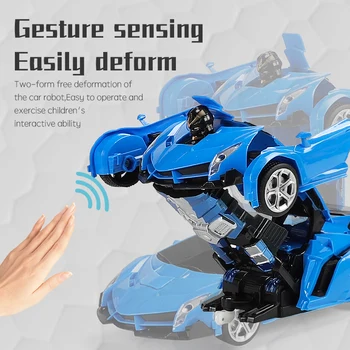 1:18 RC Automobilių Transformacijos Robotai Sporto Transporto priemonės Modelio, Robotai Žaislai, Kietas Deformacijos Automobilių, elektromobiliai Vaikams, Žaislai, Dovanos Berniukams