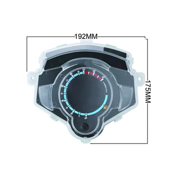 UŽ Yamaha LC135 7 Spalvų Motociklo Priemonė LCD Skaitmeninis Indikatorius rodo Spidometras, Tachometras, Odometras Ekranas