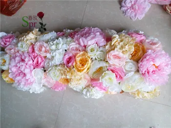 SPR Naują atvykimo vestuvių stalo centro gėlių kamuolys gamtos spalvų kelių sukelti dirbtinės flore vestuvių & party fone apdaila