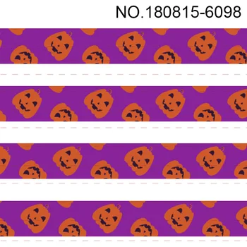 Naujas 50 metrų happy halloween juostelės moliūgų spausdinti grosgrain kaspinu 6096-6106