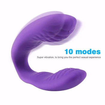 10 Greičio U Formos Pora Vibratorius USB Vandeniui Įkrovimo G Spot Klitorio Vibratoriai Massager Suaugusiųjų Sekso Žaislai Moterims, Moteriška