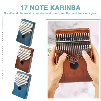 17 Klavišus Kalimba Akacijos Medienos Nykščio Piršto Fortepijonas Mbira Muzikos Instrumentas Dovana Lengvi Nešiojamieji Muzikos Elementai