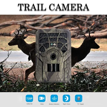 Lauko Medžioklės Kamera 720P 46 LED PIR Jutiklis Platus Kampas Infraraudonųjų spindulių Naktinio Matymo Laukinės gamtos Takas Terminio Vaizdavimo Vaizdo Kamera