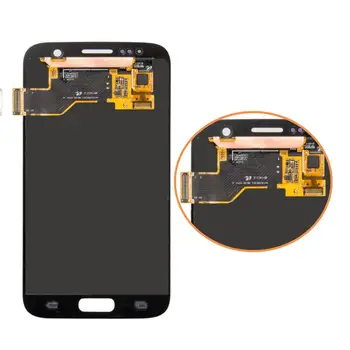 Naujas Lcd ekranas Samsung Galaxy S7 su rėmu jutiklinis ekranas Asamblėjos Pakeitimo G930 G930F skaitmeninis keitiklis išmanųjį telefoną, OLED modulis