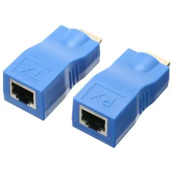 CAT-5e CAT6 30M HDMI RJ45 tinklo kabelis extender hdmi kartotuvo raumuo, 4 k hdmi 1.4 30 m raumuo