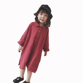 2020 m. vaikų Drabužių rudens suknelė mergaitėms mados ilgomis rankovėmis medvilnės marškinėliai suknelė prarasti vaikams laisvalaikio Drabužius 2 3 4 5 6 7 8 metų