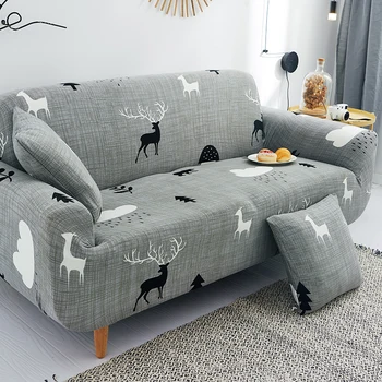 Paprasta Stiliaus sofa apima Pilka Elegantiška kampe sofa cover elastinga, kurių skerspjūvio sofos Kambarį Namų Baldai Raštas