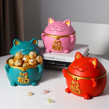Katė Xuanguan įdėti klavišą plokštelę šviesos prabanga kūrybinis užmojis užkandis saldainiai plokštė namų kambarį surinkimo dėžė
