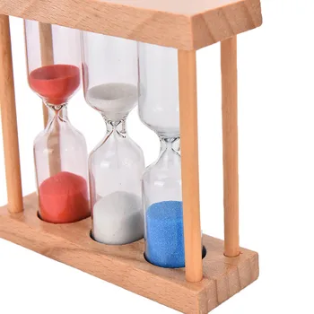 Sandglass Hourglasses Laikrodis Namų Dekoro Medžio Rėmo, Smėlio Stiklo, Medienos Rėmo, Smėlio Stiklo