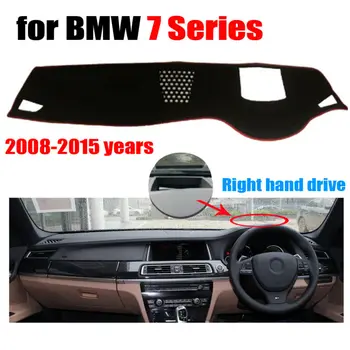 Automobilio prietaisų skydelio apima kilimėlis Naujas BMW 7 Serijos su HUD 2008-metų Dešinės rankos ratai dashmat trinkelėmis brūkšnys apima auto priedai