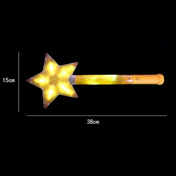 Led šalies led žaislai Šviesos Iki Kelių Spalvų LED star Stick Lazdos Ralio Rave Nudžiuginti Lazdas Šalies Mirksi Glow Stick Šviesos Lazdelės